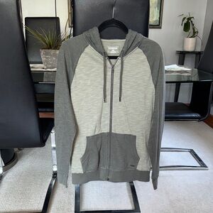 Express Men's Gray Zip-Up Sweater